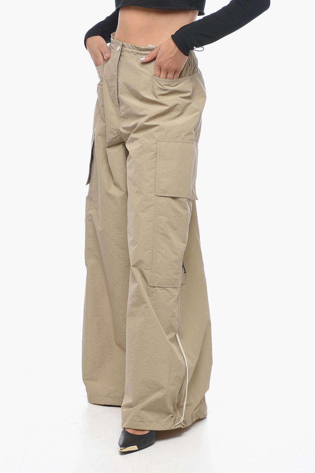 Palm Angels Wide Leg Fit PARACHUTE Cargo Pants women