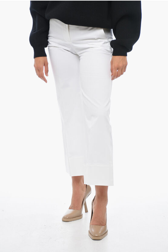 QL2 WIDE-LEG MELODY CHINOS PANTS WITH HIDDEN CLOSURE 