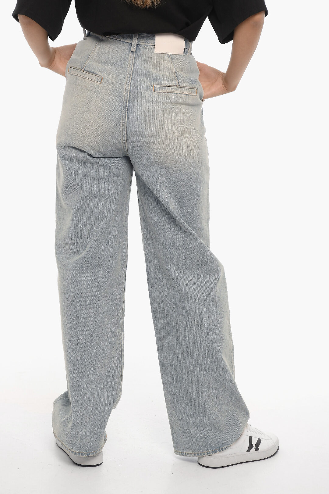 Loulou Studio Wide Leg Single-Pleat Jeans 26cm women