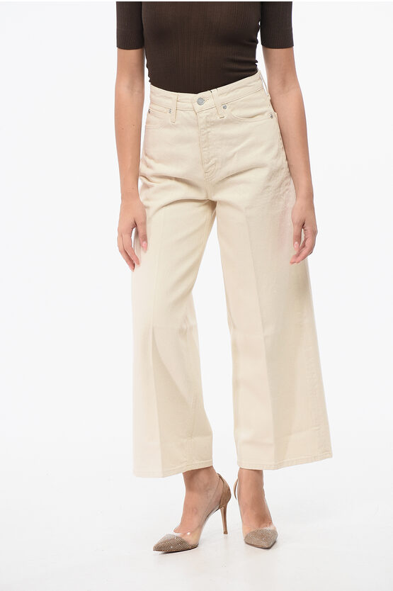 Calvin Klein Wide Leg Slim Fit Jeans 29cm In Neutral