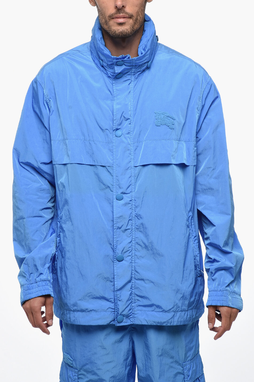 Burberry windbreaker blue hotsell