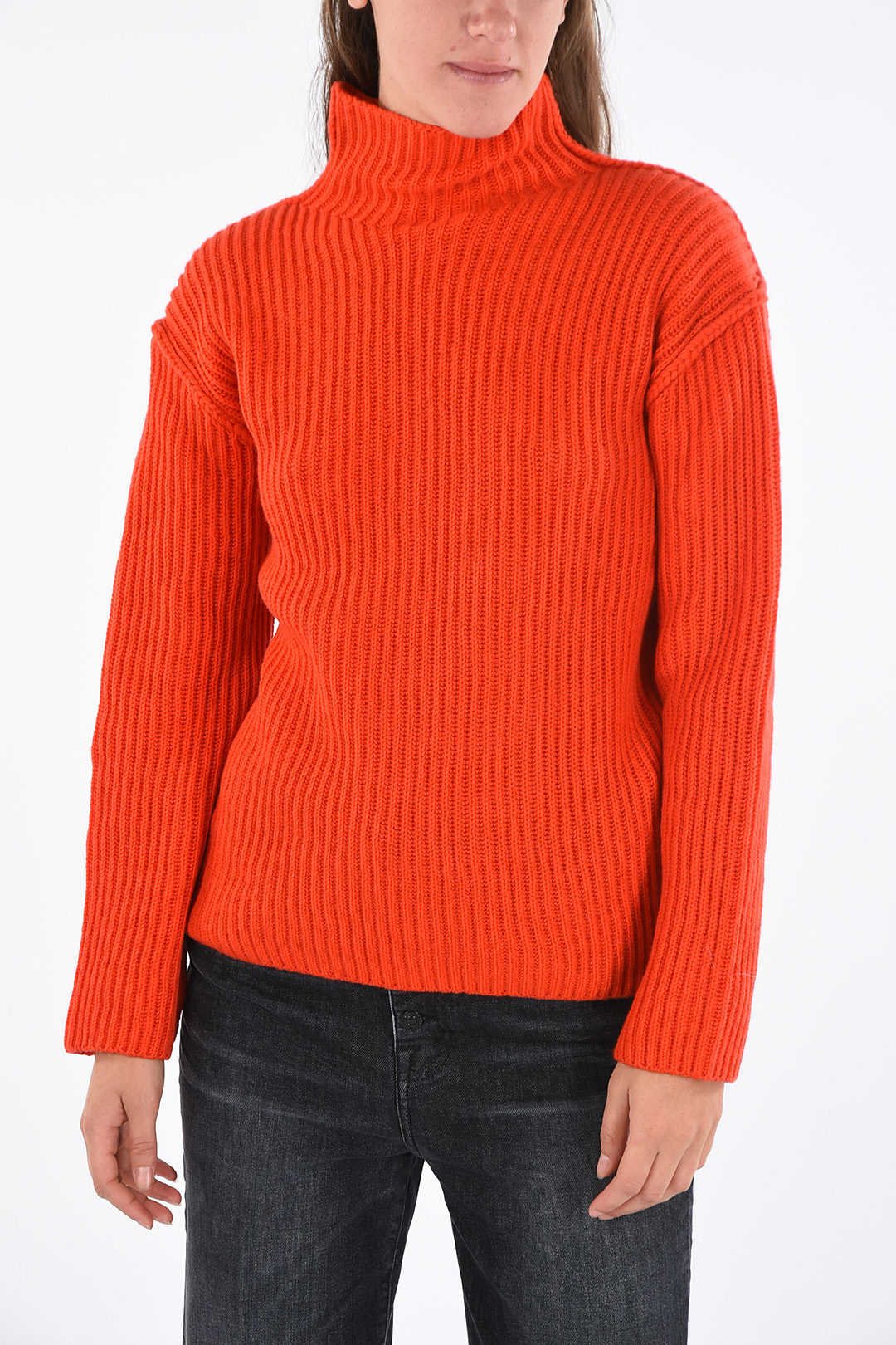Tory Burch Wool and Cashmere crochet turtle-neck sweater women ...