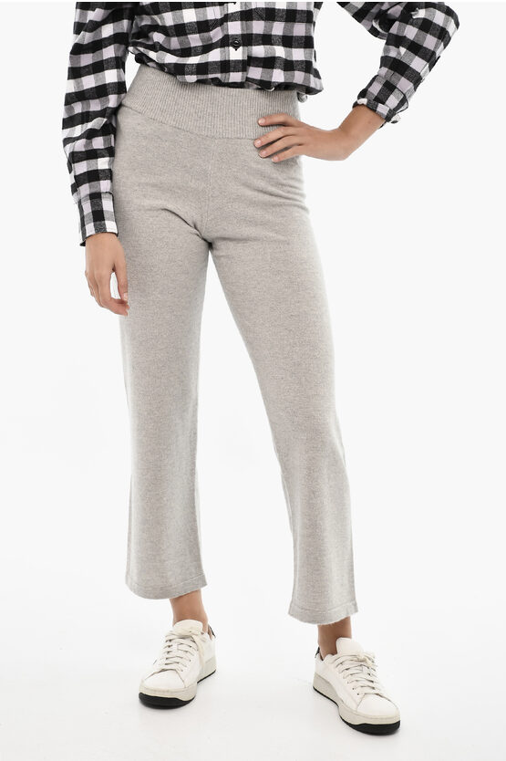 Woolrich Wool And Cashmere Palazzo Pants In Gray