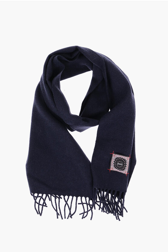 Destin Wool And Cashmere Scarf In Blue