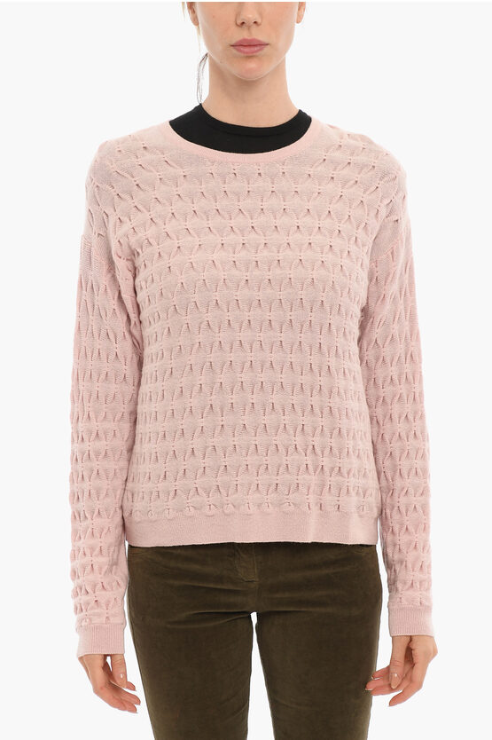 Woolrich Wool And Cashmere Jumper In Pink
