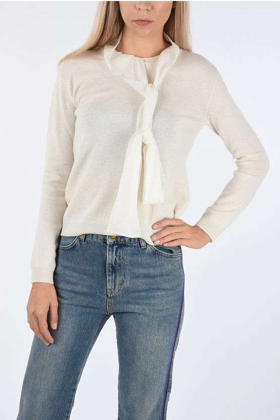 Womens tie neck sweater Clearance