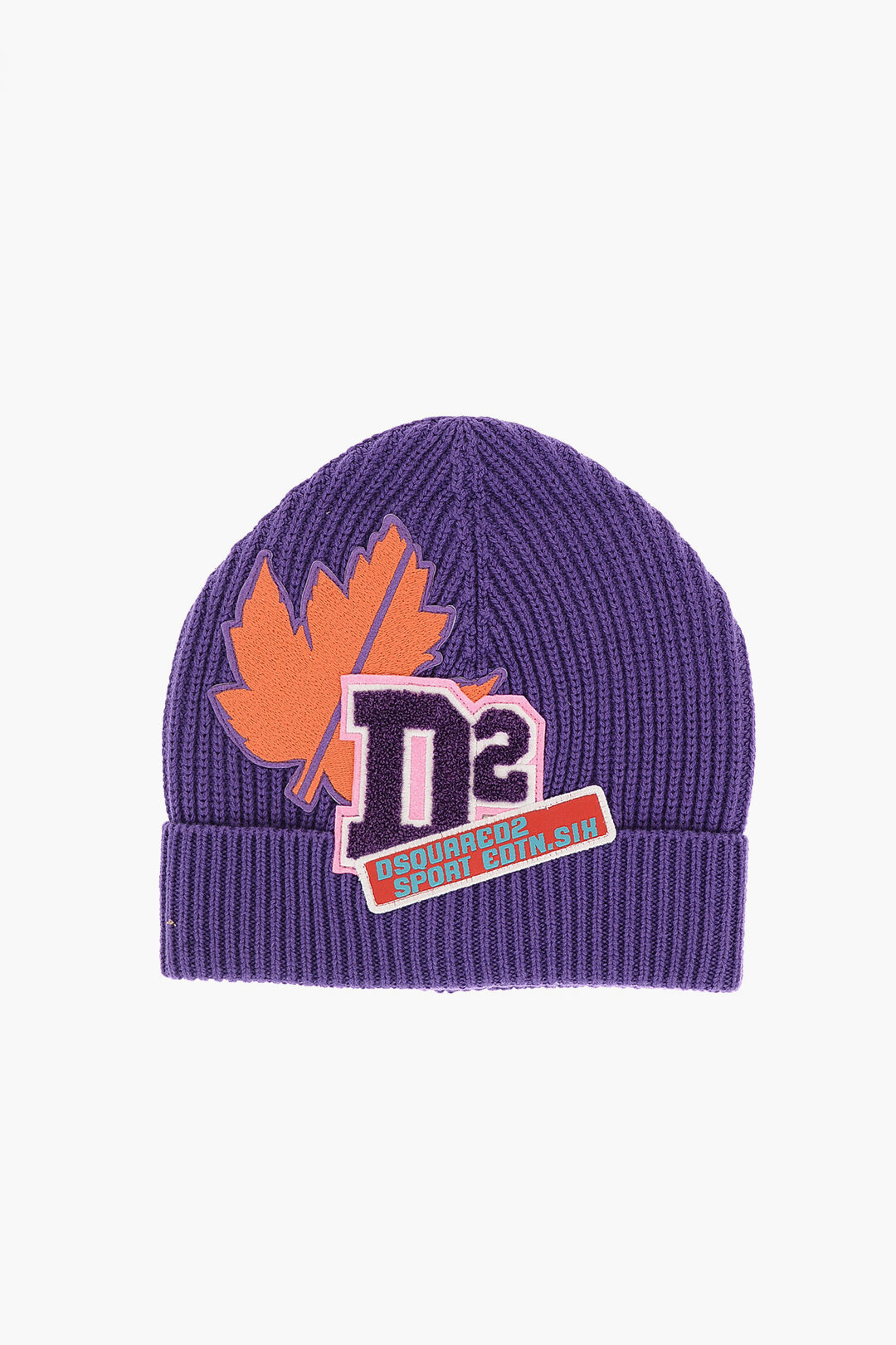 Dsquared2 Kids Wool and Cotton Beanie with Embroidery unisex