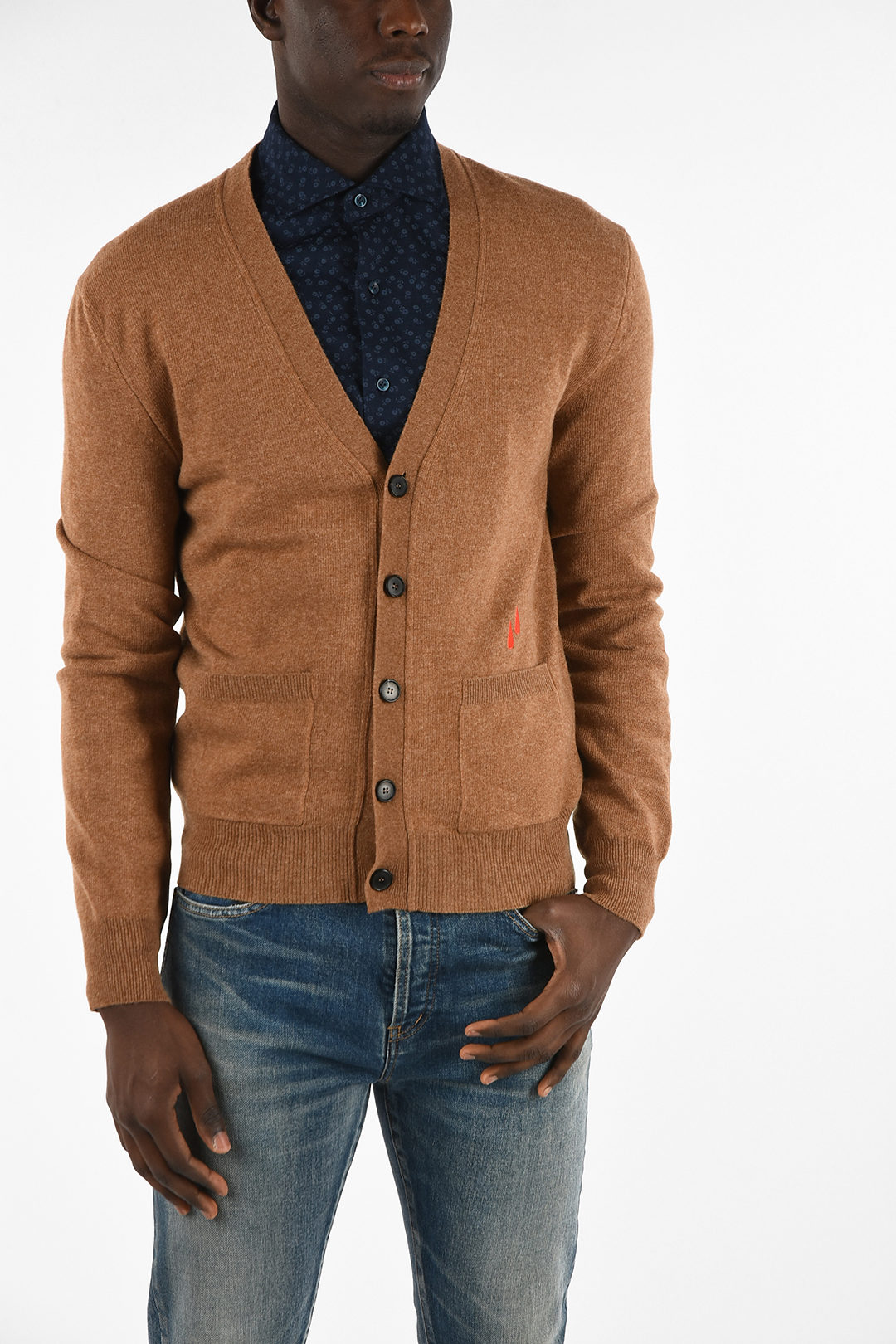 Calvin Klein Wool And Cotton Cardigan with pockets men - Glamood Outlet
