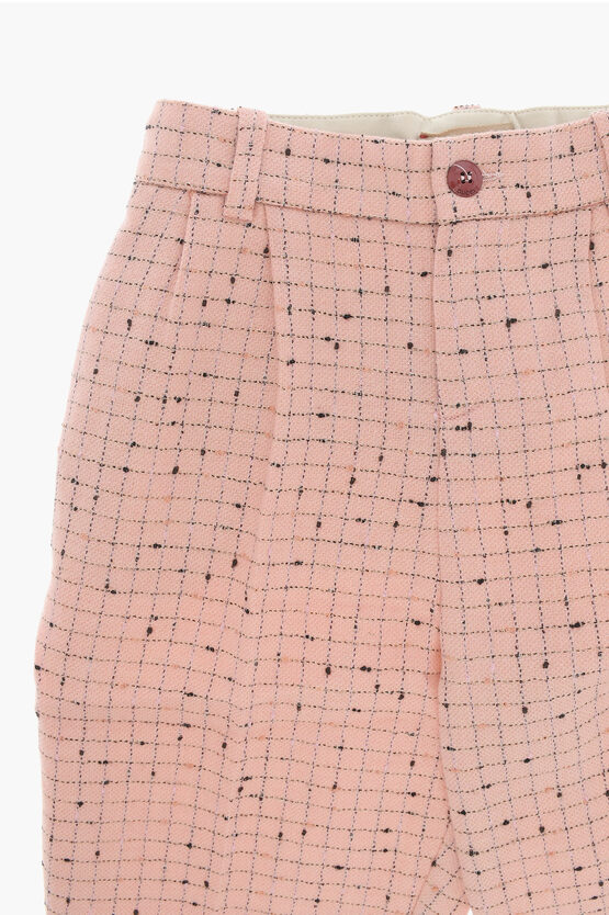 Wool and Nylon Double Pleat Pants