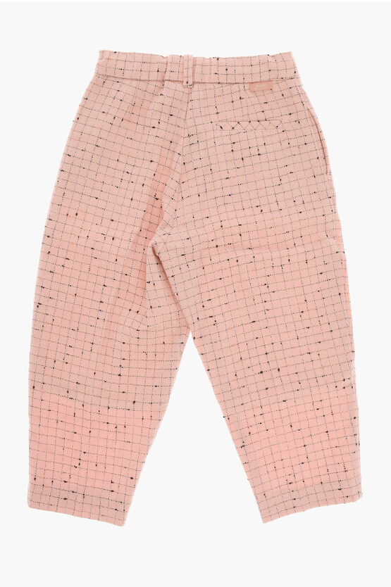 Wool and Nylon Double Pleat Pants