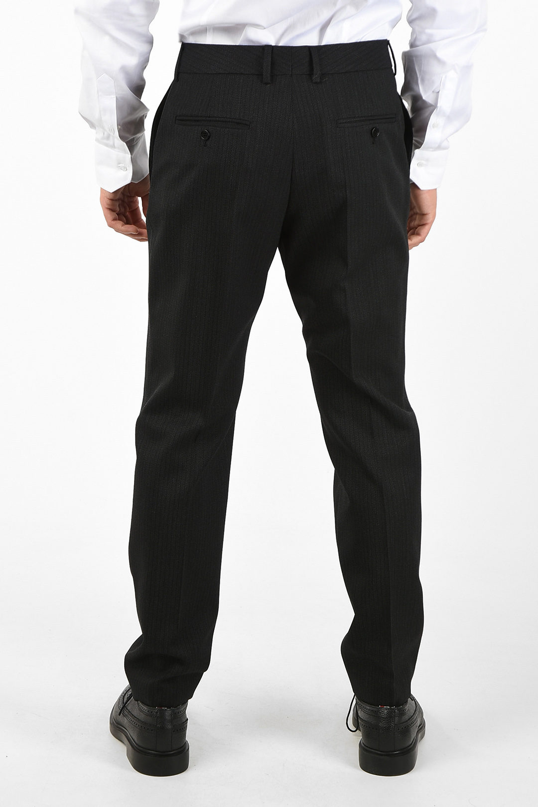 Celine Wool Awning Striped Pants men - Glamood Outlet
