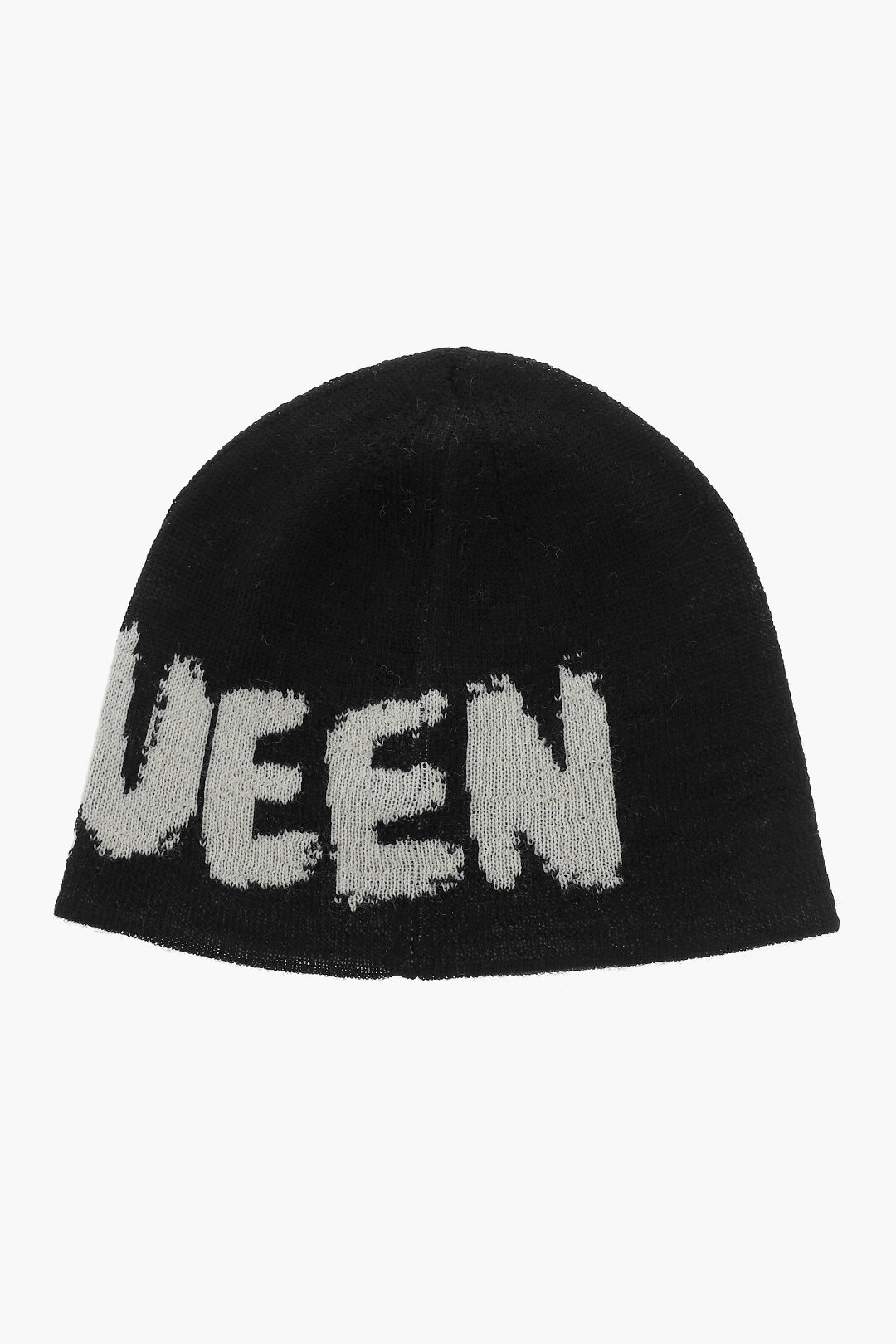 Alexander McQueen Wool Beanie with Contrasting Logo men