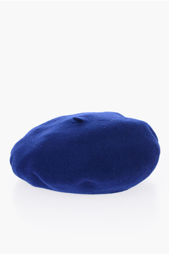 Shop Gucci Wool Beret With Logo Detail