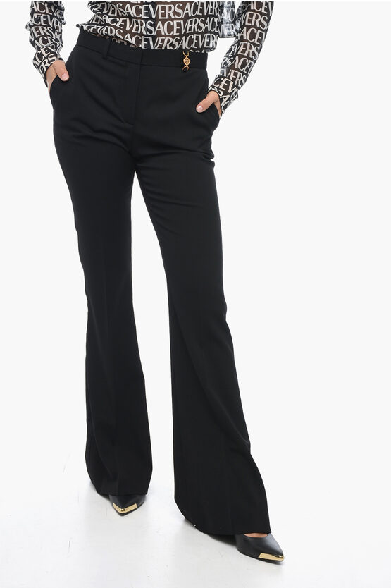 Versace Pants Woman Color Black
