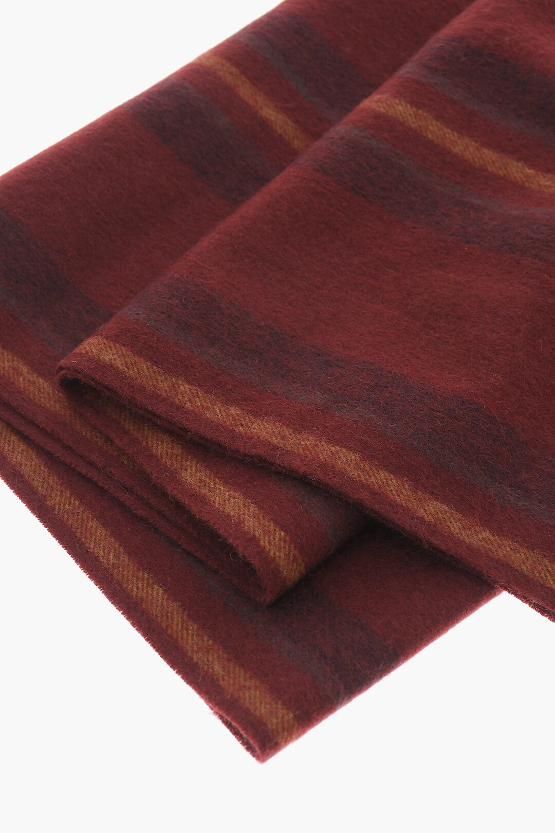 Carhartt Wool Blend Fringed OREGON Scarf with Striped Detail men