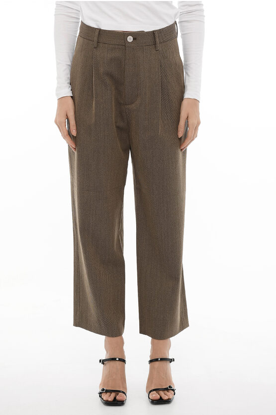 Shop Sibel Saral Wool Blend Fritz Single Pleat Pants