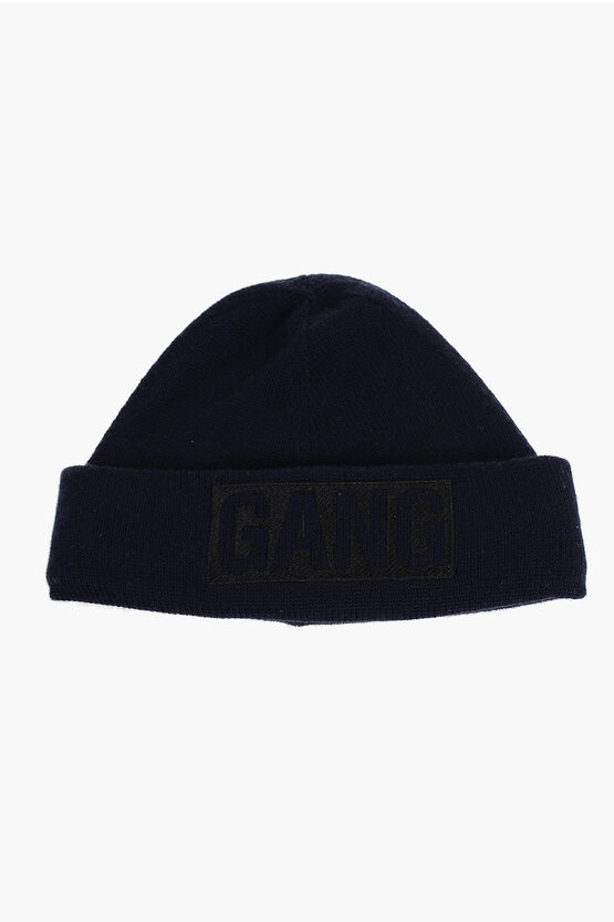 Shop Neil Barrett Wool Blend Gang Beanie