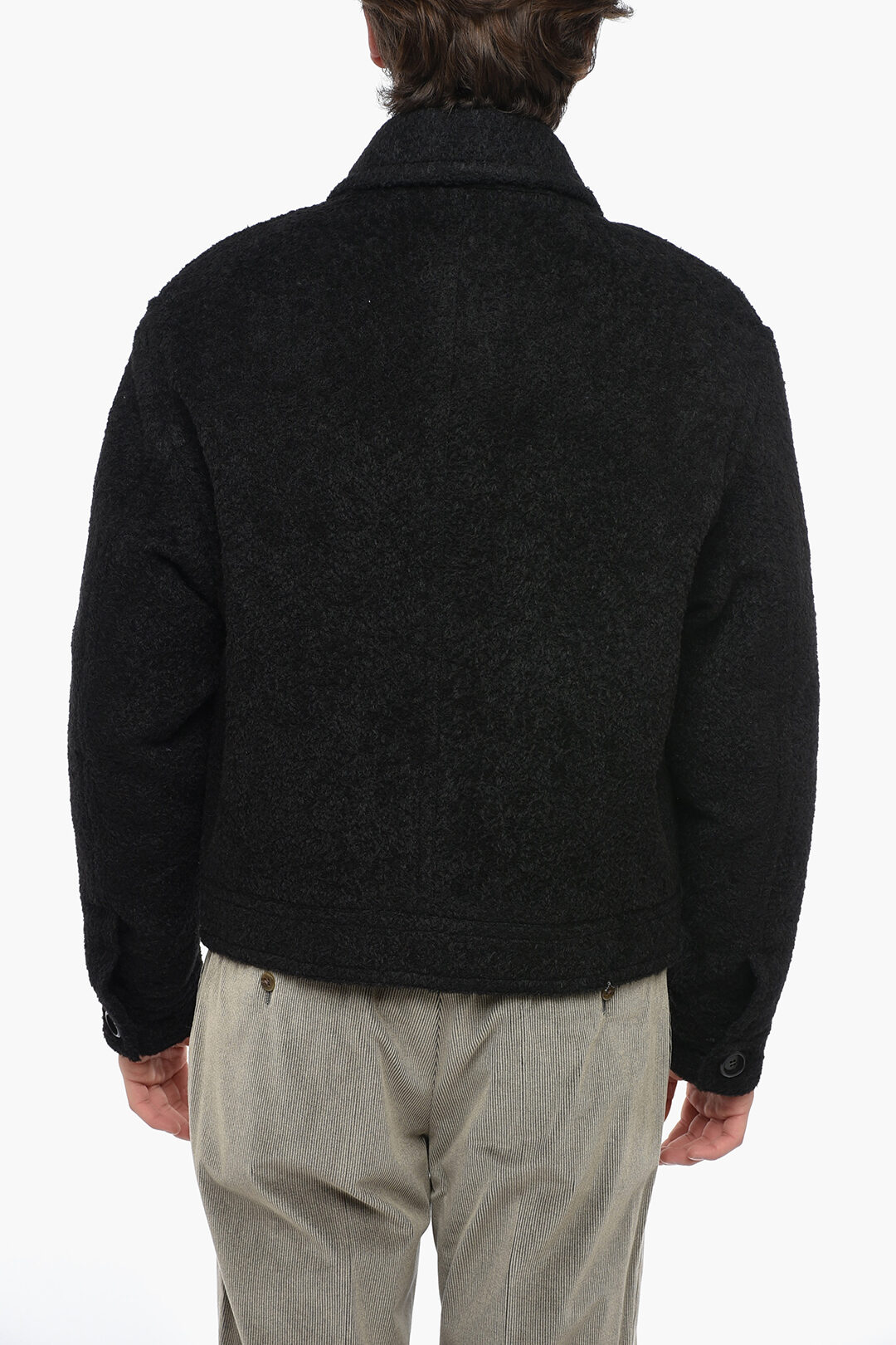Ami Alexandre Mattiussi Wool Blend Jacket with Quilted Inner men ...
