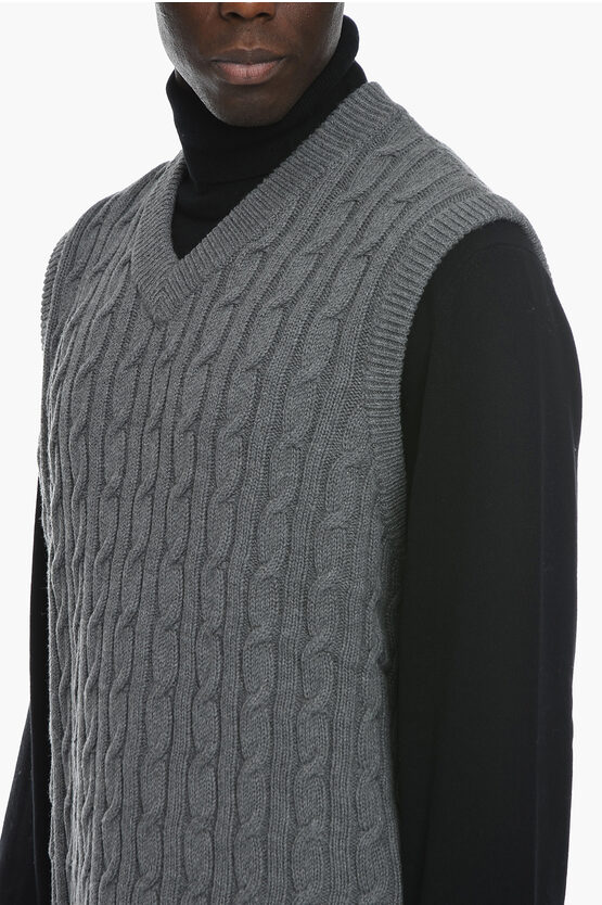 Samsoe Samsoe Wool-blend KENLY V-neck Sleeveless Sweater men - Glamood ...