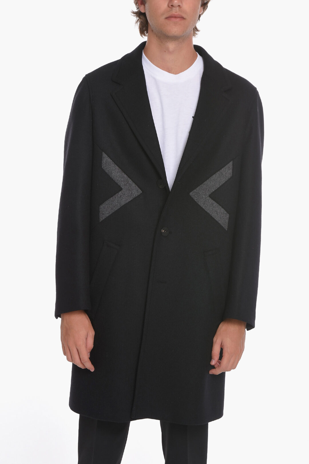 Neil Barrett Wool Blend MODERNIST Coat men - Glamood Outlet