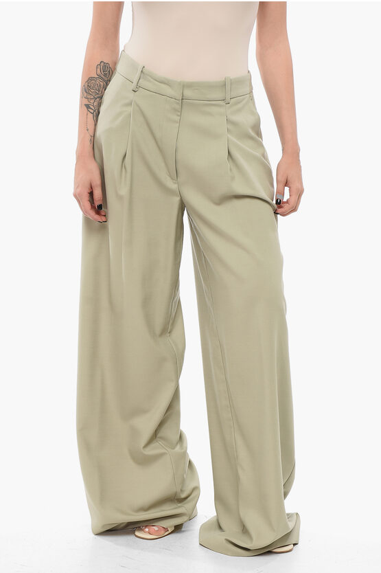 Federica Tosi Wool Blend Palazzo Pants