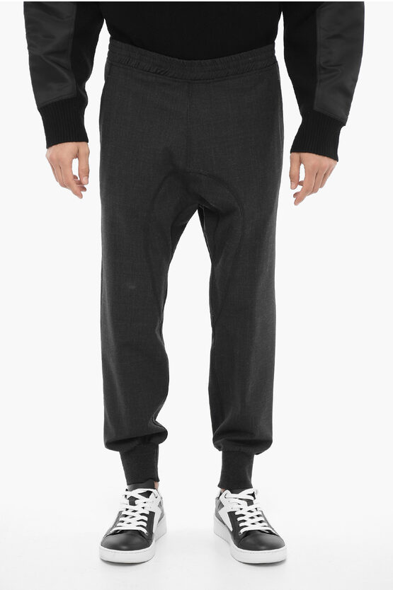 Neil Barrett Wool Blend Pants With Elastic Waistband