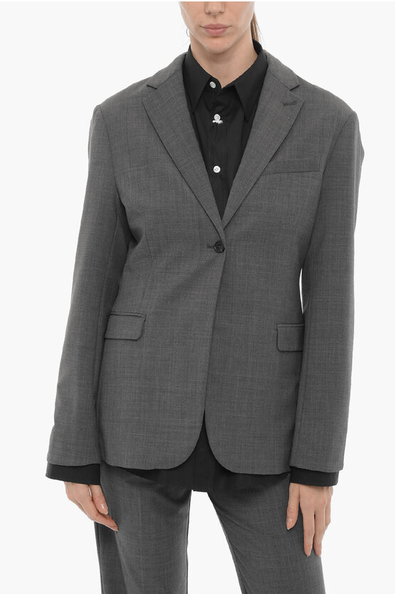 Shop The Garment Wool Blend Pisa Blazer With Flap Pockets