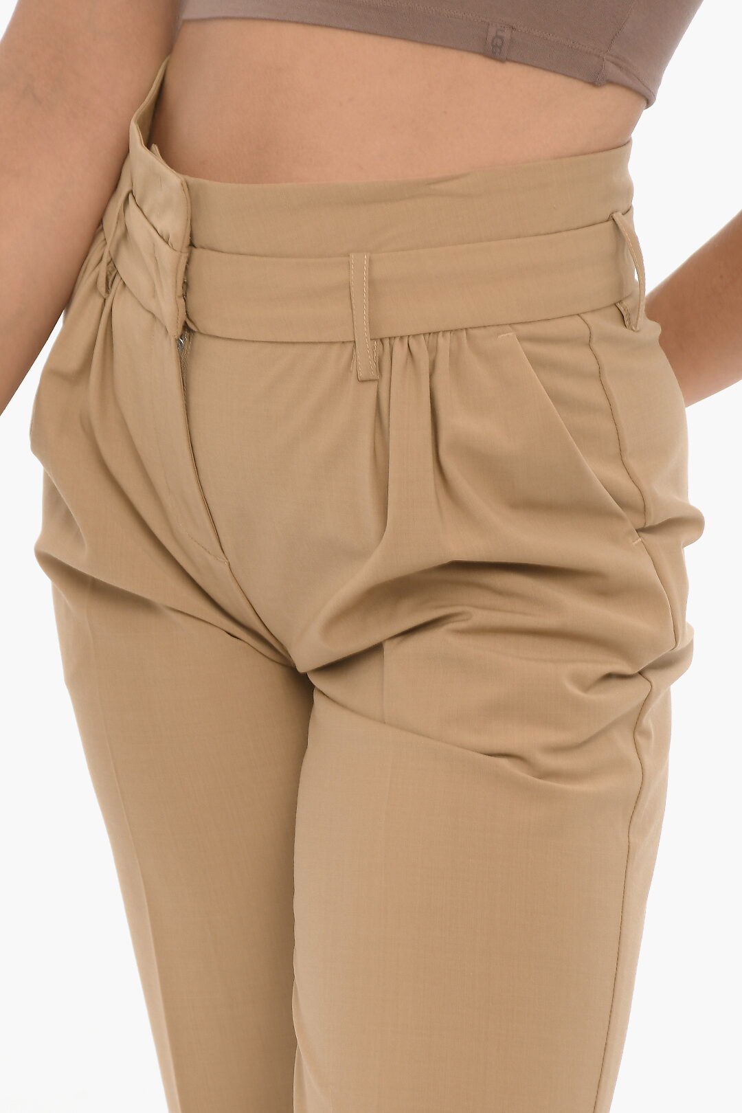 The Garment Wool Blend PISA Pants with Belt Loops women