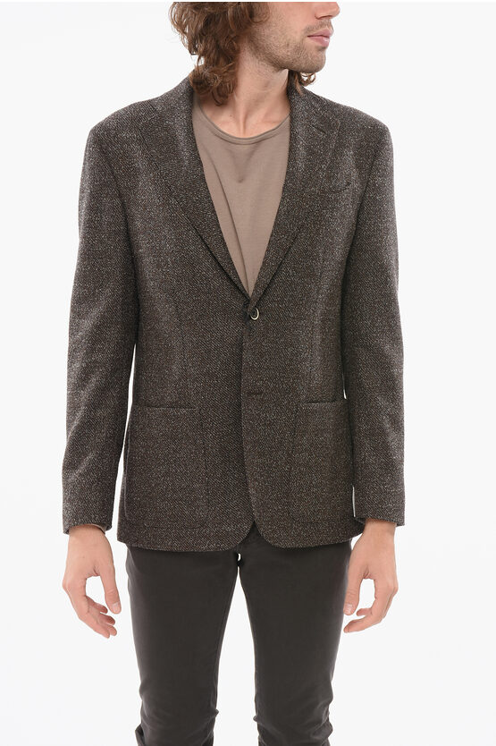 Nino Danieli Wool Blend Single Breasted Half-lined Blazer