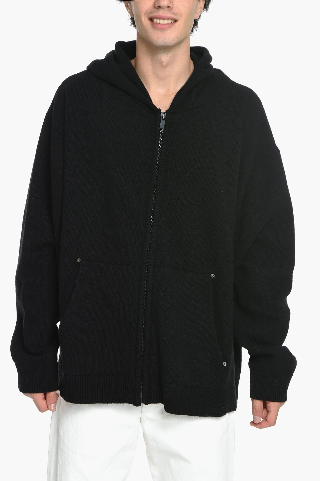 424 Wool Blend Sweater with Hood and Zip men - Glamood Outlet