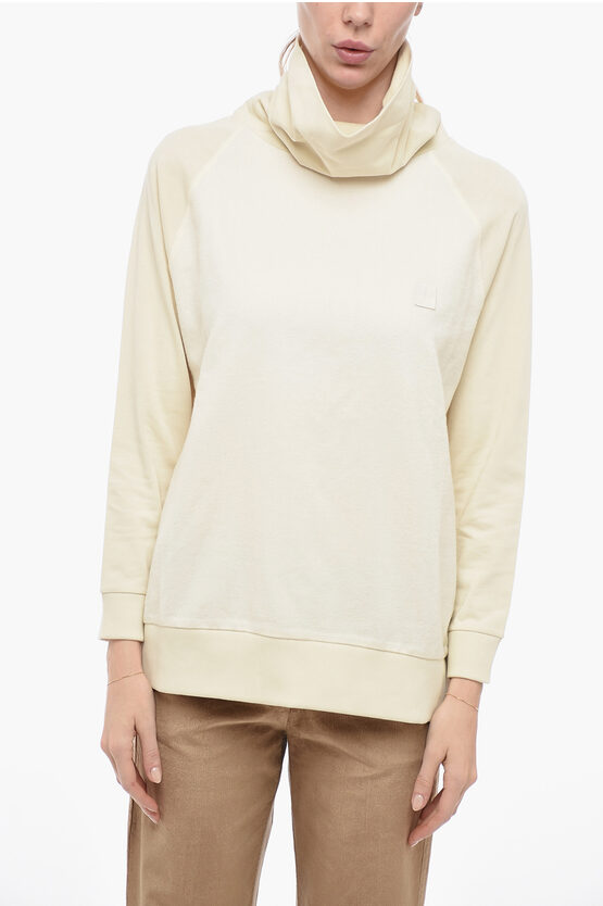 Woolrich Wool Blend Turtle Neck Sweater In Neutral