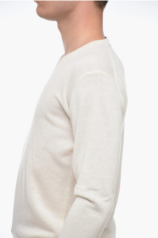 Wool-Blend V-Neck Pullover