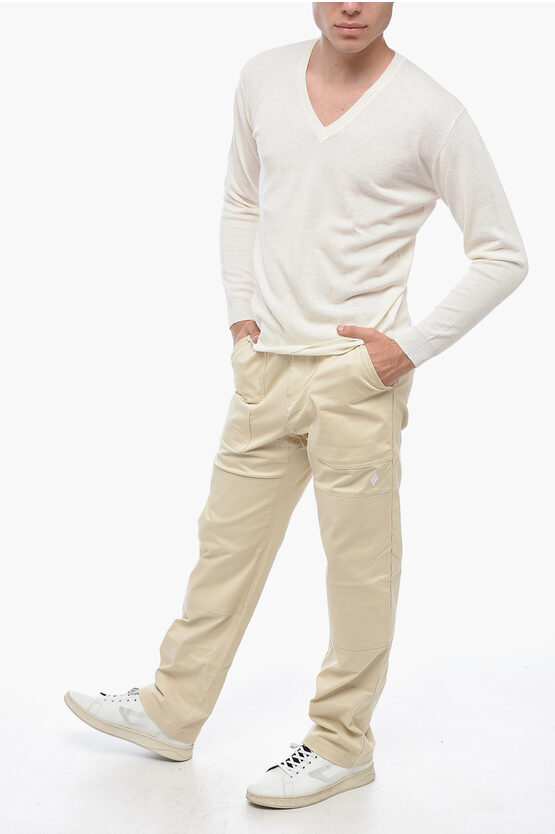 Wool-Blend V-Neck Pullover