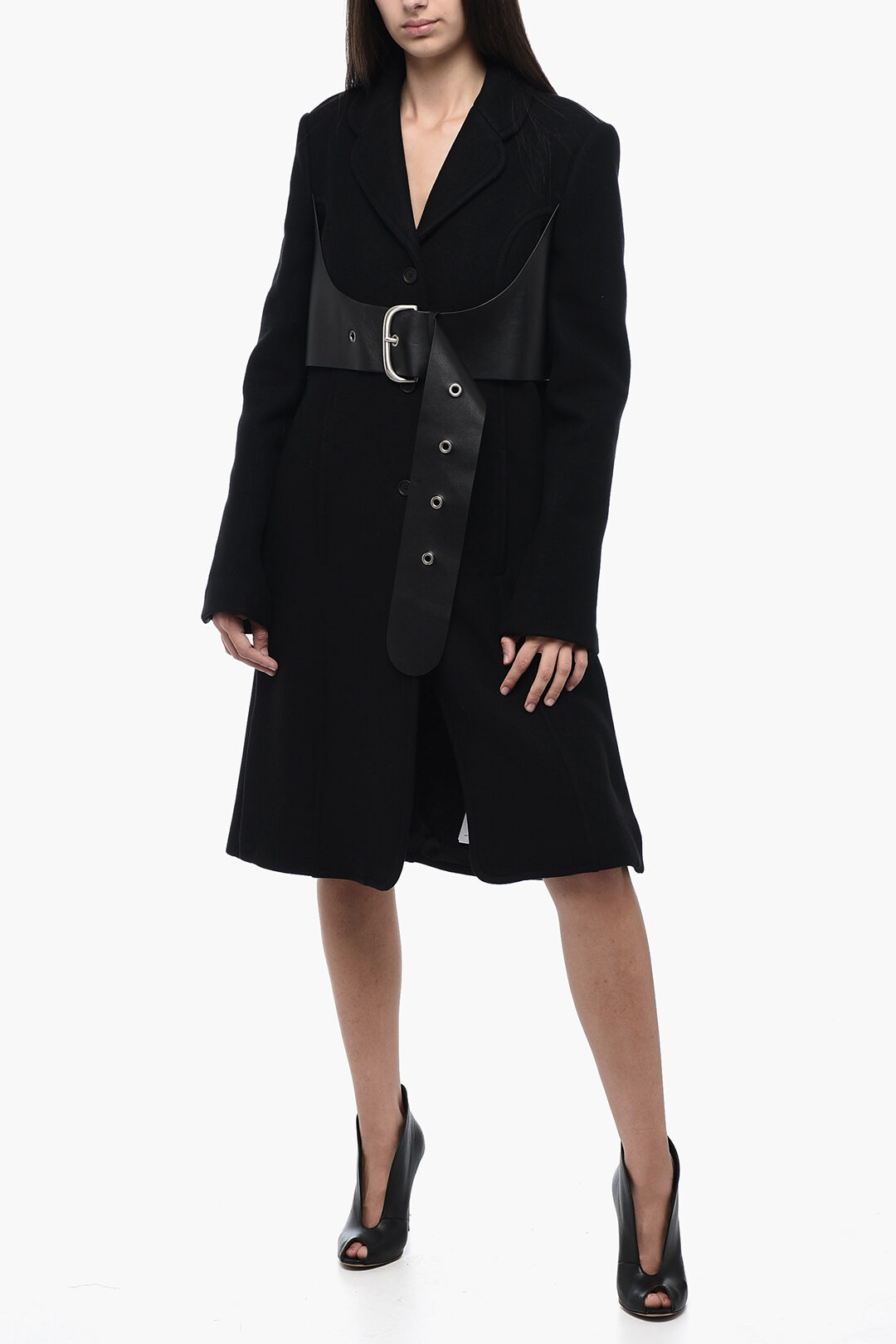 Flared peacoat women's best sale