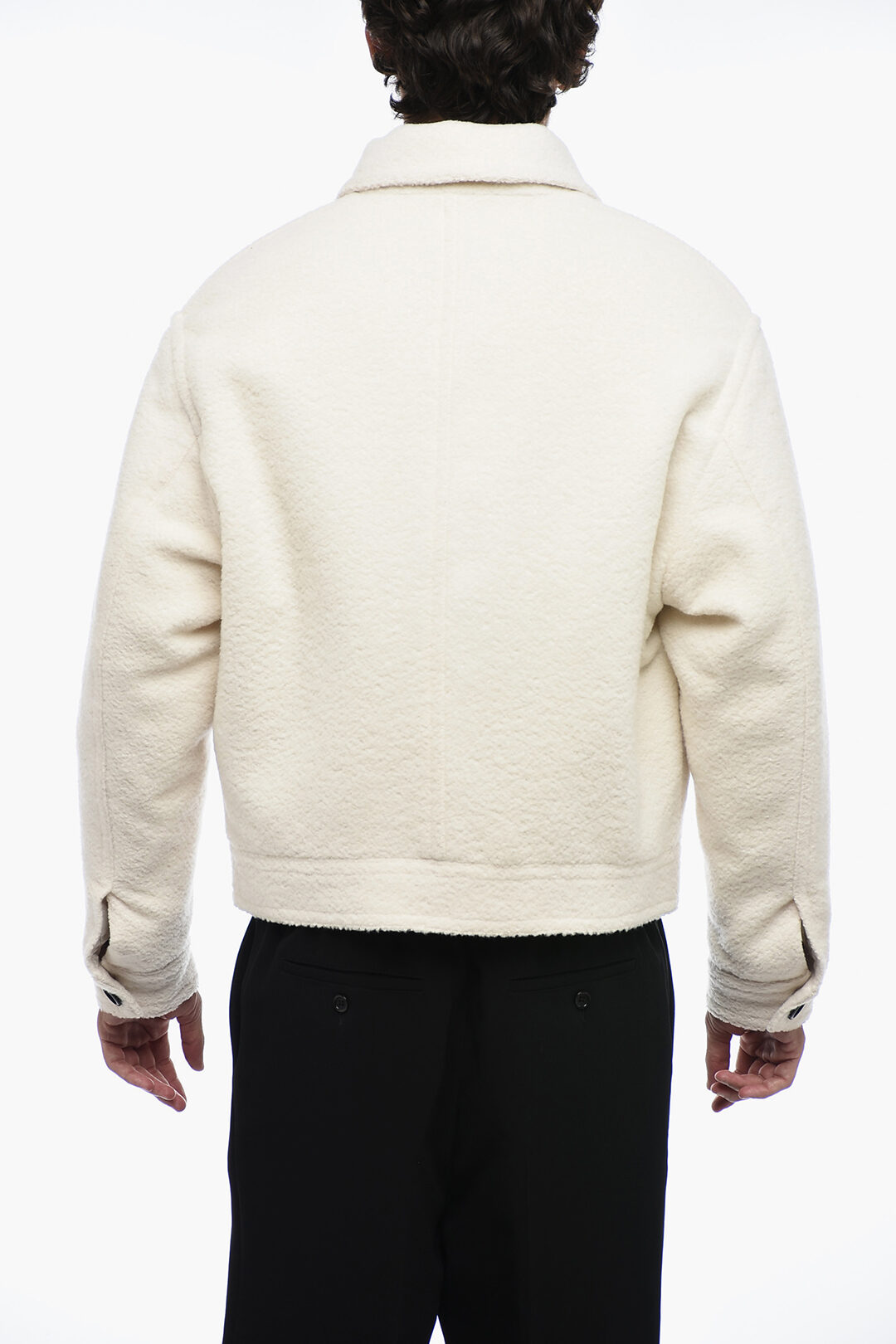 Ami Alexandre Mattiussi Wool Blended Jacket with Quilted