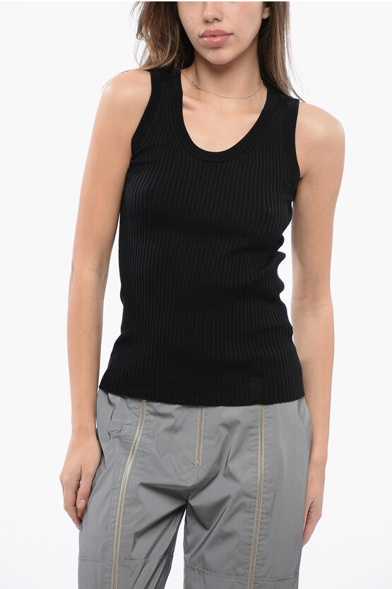 Jil Sander Wool-blended Stretchy Tank Top