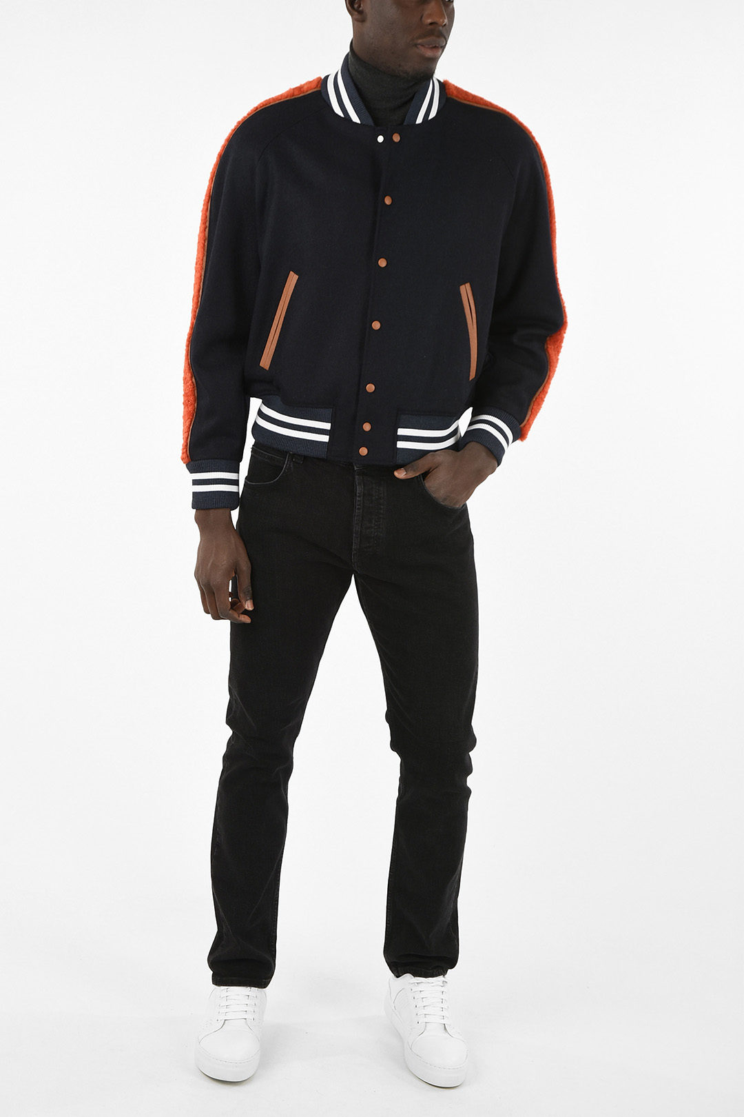Loewe Wool Bomber With Shearling Details men - Glamood Outlet