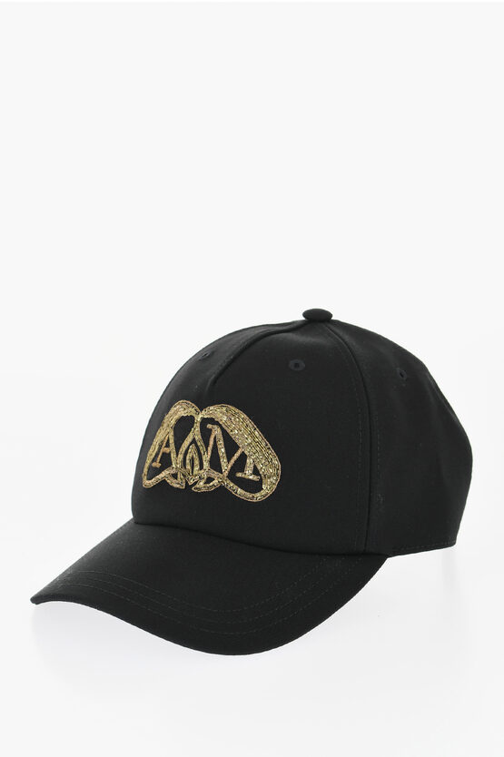 Alexander Mcqueen Logo-embroidered Wool Cap