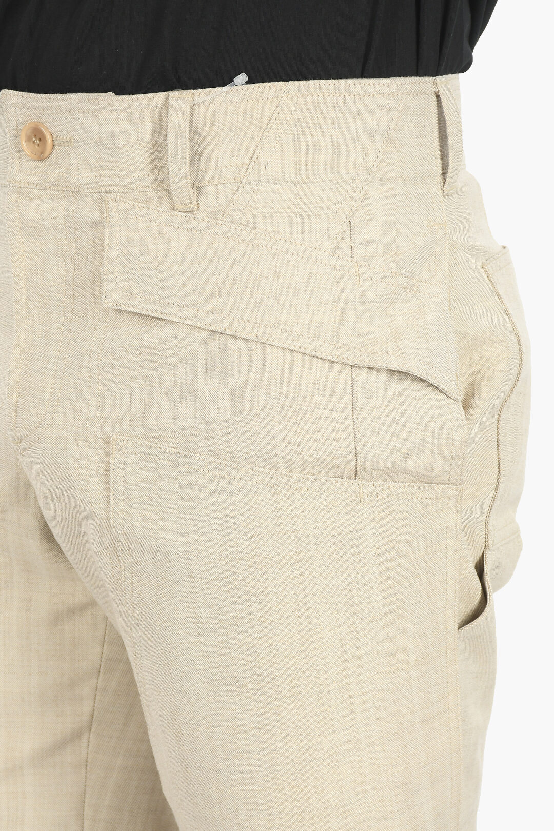 Burberry Wool Cargo Shorts with Rolledup Hems men Glamood Outlet
