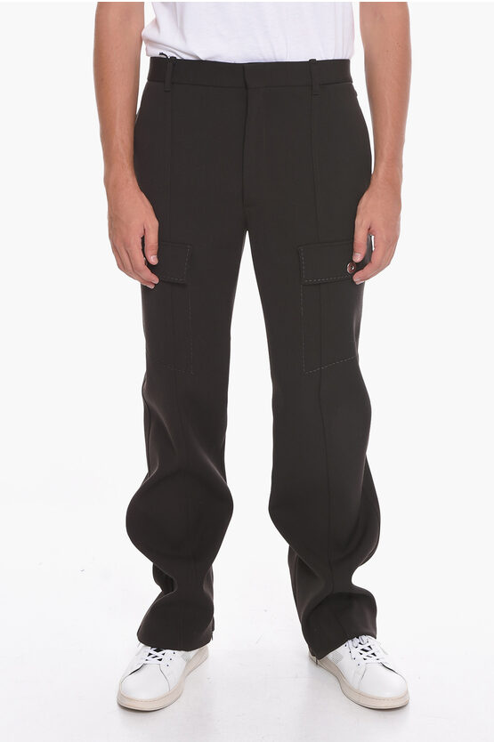 【関税＆送料込み】Bottega Veneta Wool Cargo Pants Bottega Veneta - Wool gabardine cargo pants Bottega Veneta