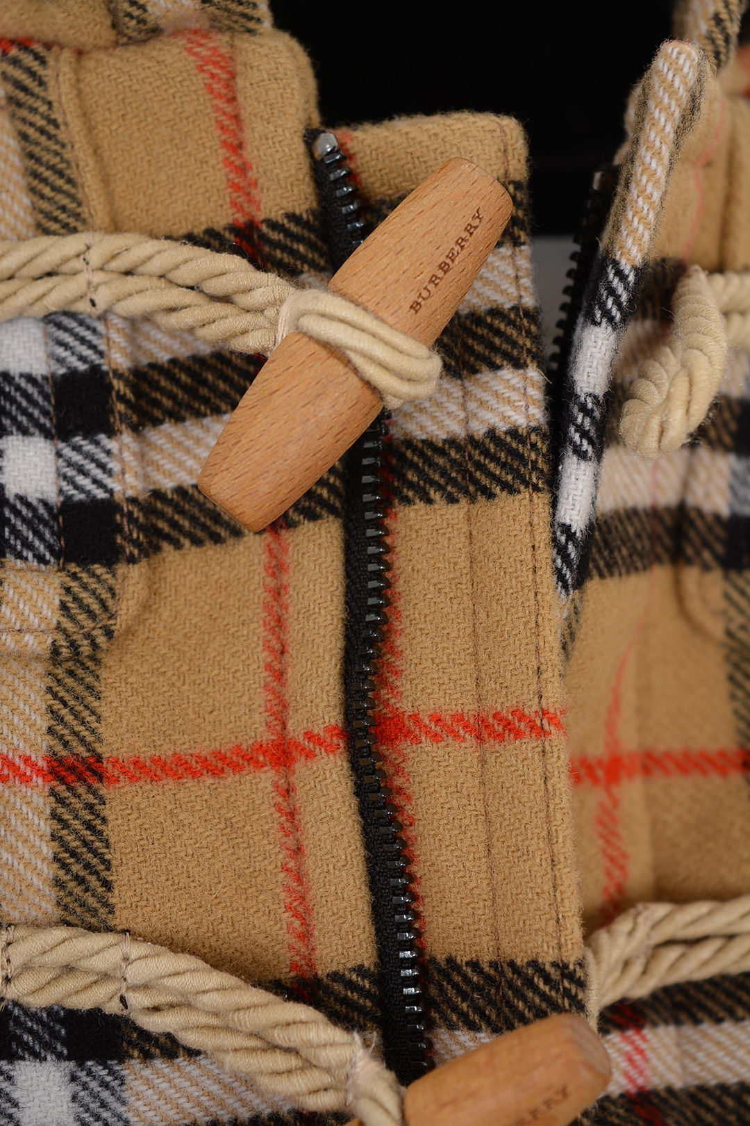 Burberry KIDS Wool Check Coat with Hood boys - Glamood Outlet