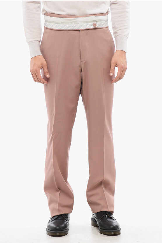 Dior Wool Cigarette Pants With Pleats