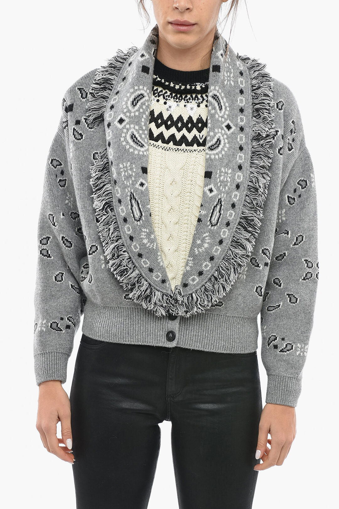 Oblada】ALAN CARDIGAN ハンドメイド Alanui Wool Cropped Bandana