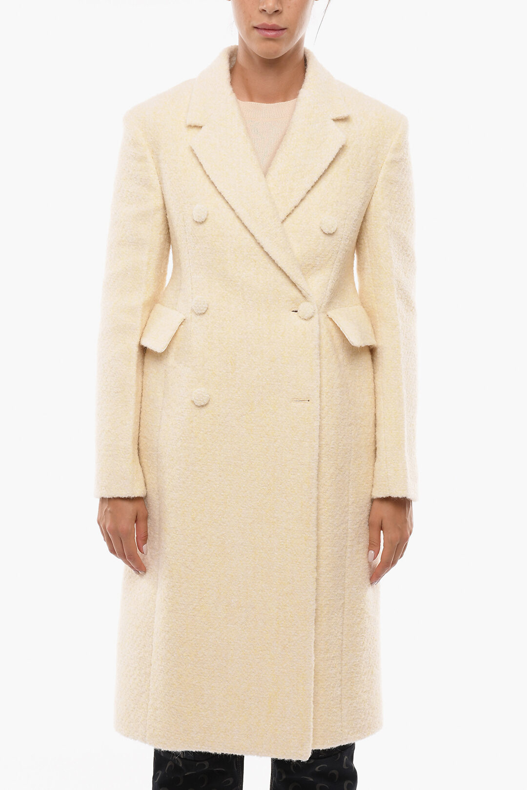 Jil Sander Wool Double-breasted Coat with Flap Pockets women - Glamood  Outlet