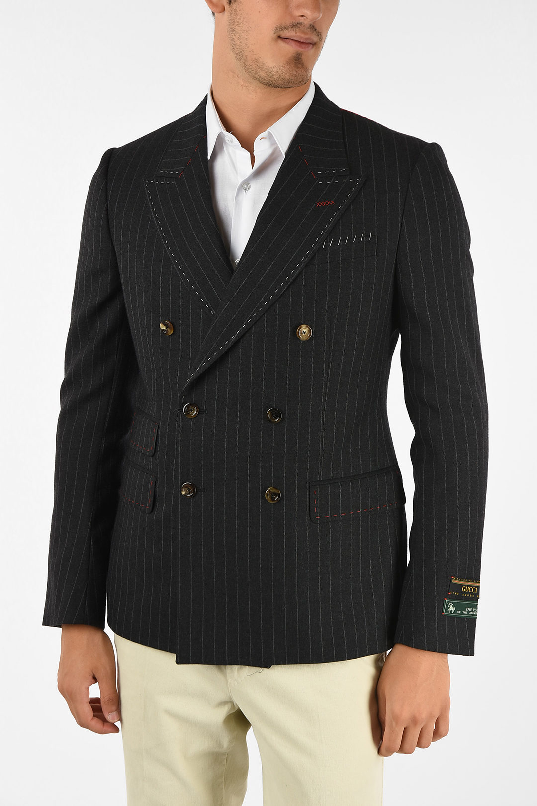 gucci striped blazer