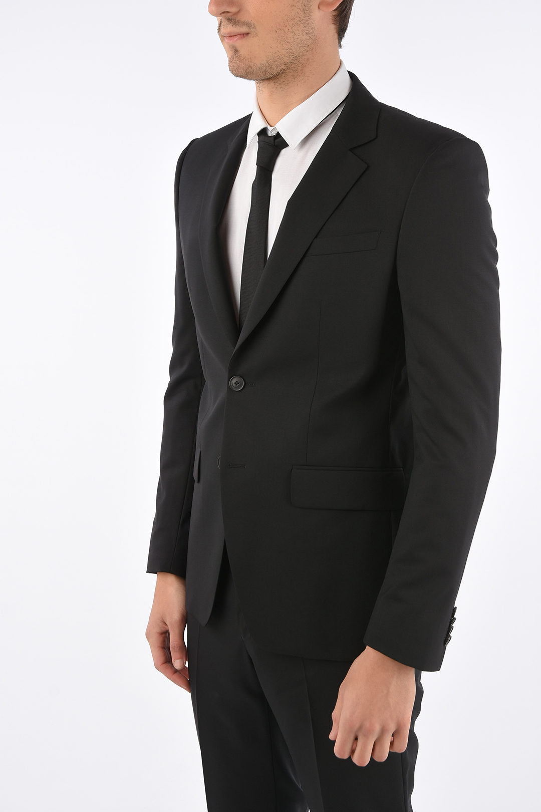 Louis Vuitton Wool Two-Button Uniform Blazer - Black Suiting, Clothing -  LOU151390