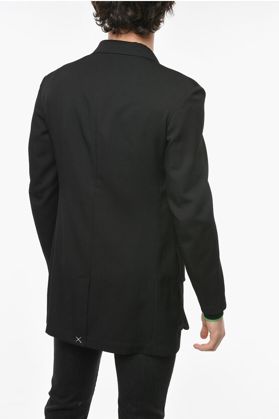 Yohji Yamamoto Wool Halflined Blazer with Button Pockets men Glamood