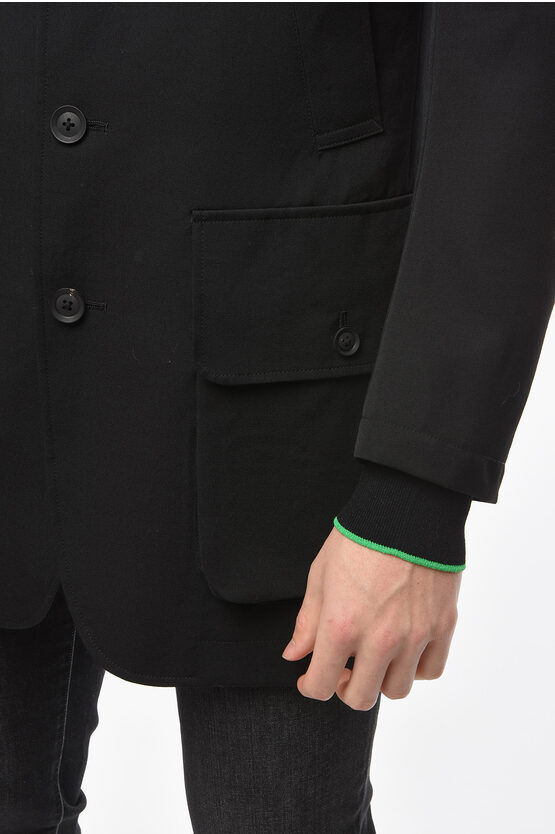 Yohji Yamamoto Wool Halflined Blazer with Button Pockets men Glamood