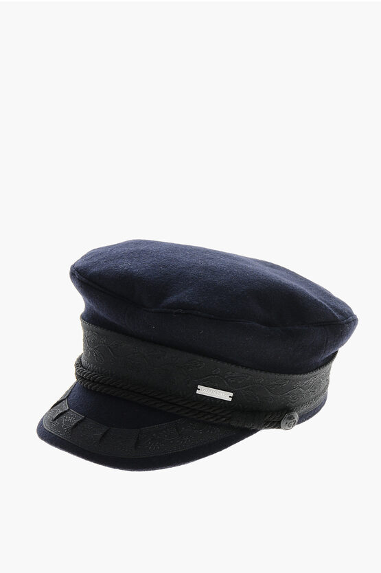 Dsquared2 Wool Hat-titude Sailor Hat In Blue