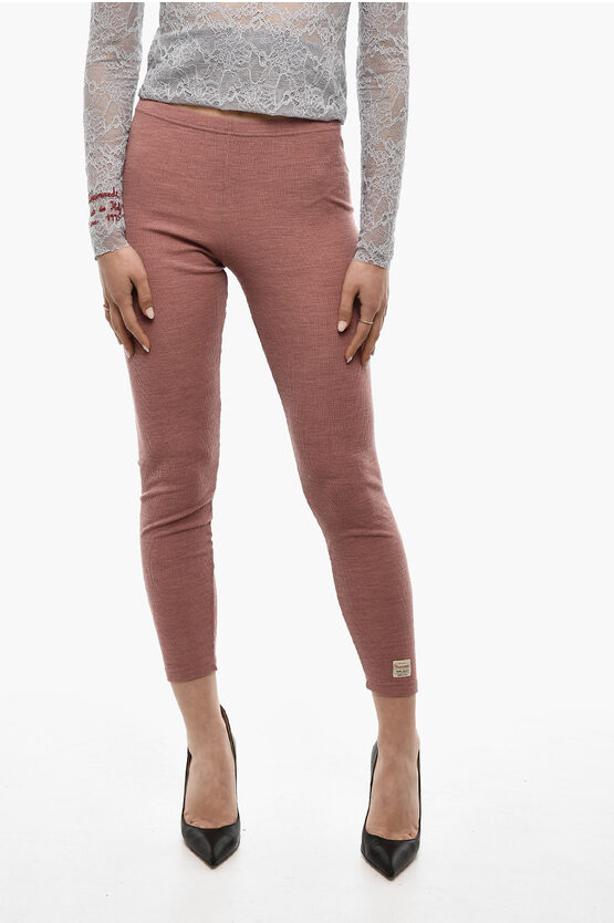 Shop Dsquared2 Wool High Waisted Leggings